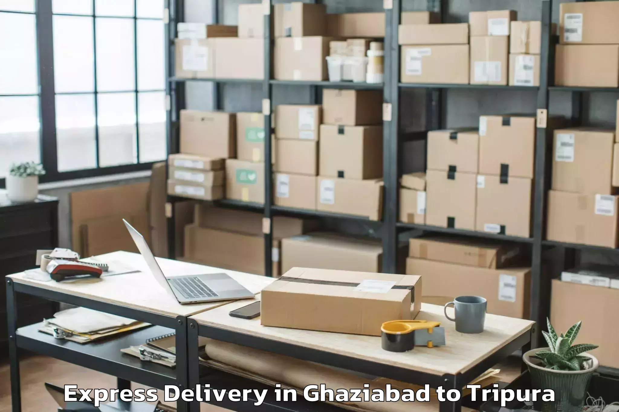 Easy Ghaziabad to Boxanagar Express Delivery Booking